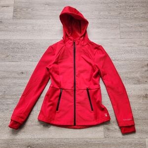 Spyder Active Red Jacket Coat Womens Medium Hooded Zipper Winter